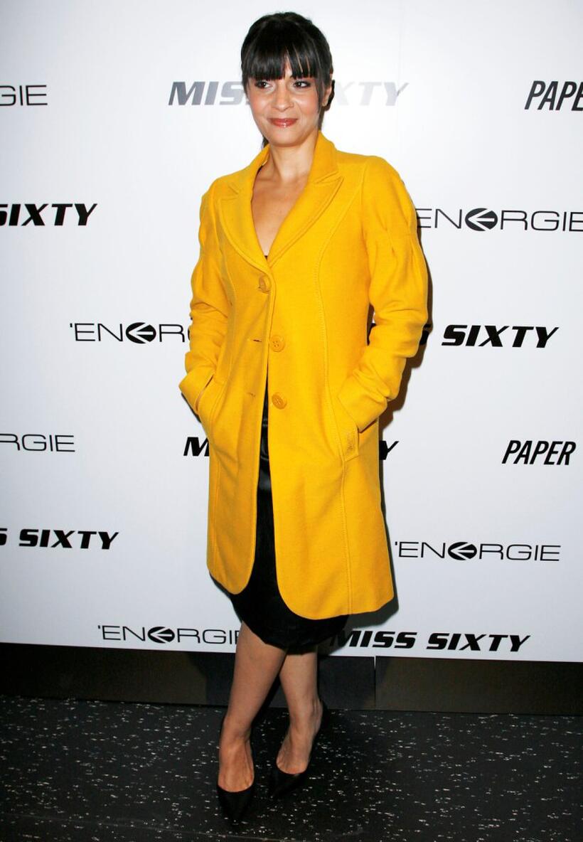 Callie Thorne at the opening of Energie Miss Sixty store.