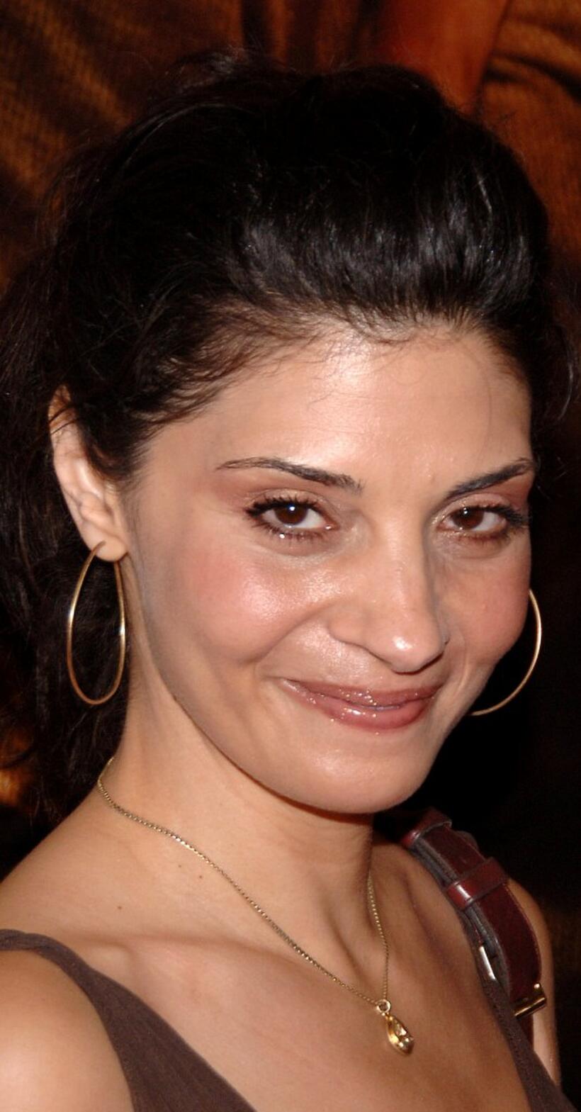 Callie Thorne at the premiere of "Live Free Or Die Hard."