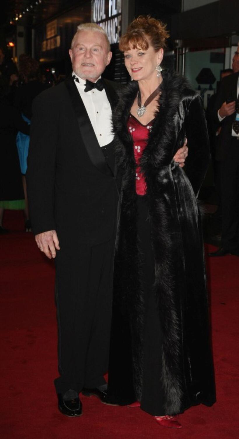 Derek Jacobi and Samantha Bond at the Cinema and Television Benevolent Fund Royal Film Performance 2008 and world premiere of "A Bunch Of Amateurs."