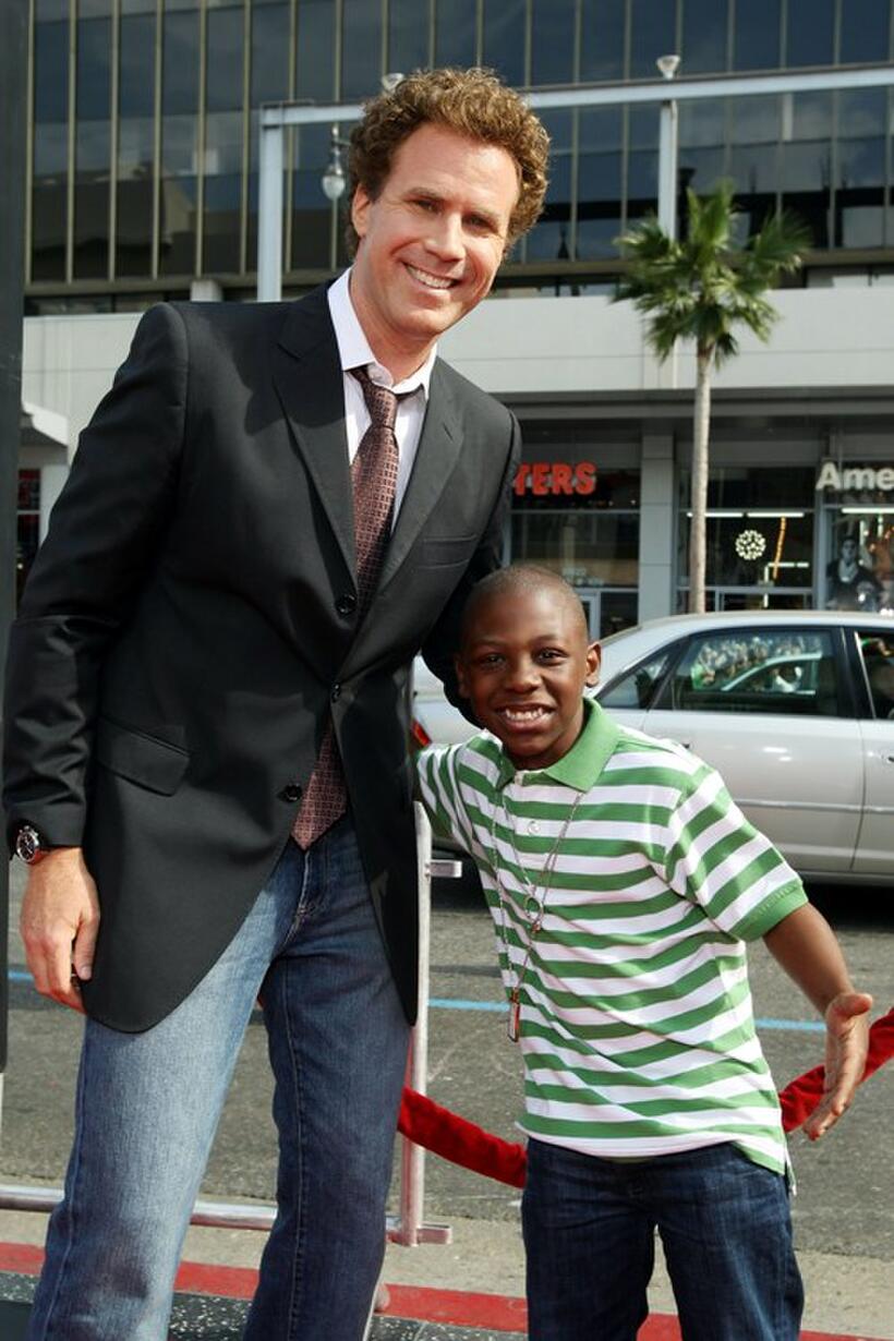 Will Ferrell and Bobb'e J. Thompson at the premiere of "Land Of The Lost."