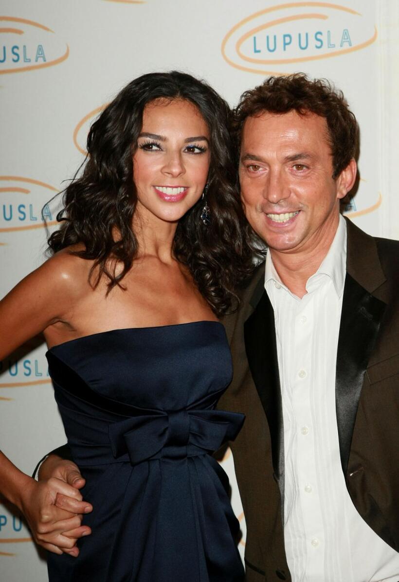 Terri Seymour and Bruno Tonioli at the Lupus LA's 2008 Orange Ball.