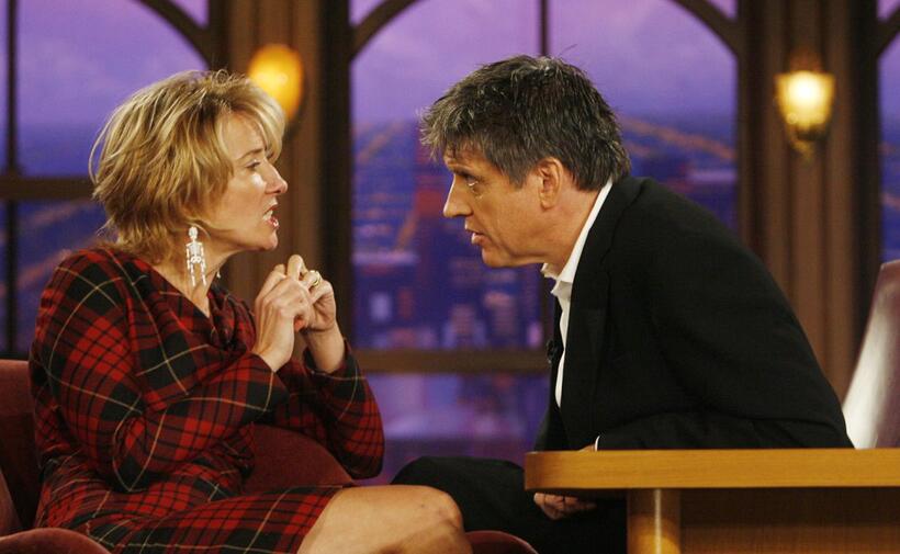 Emma Thompson at "The Late Late Show with Craig Ferguson" at CBS Television City.