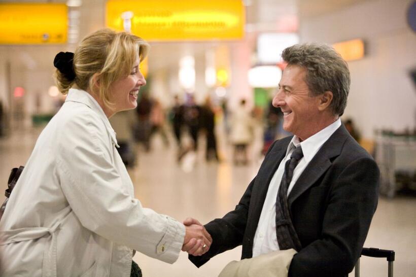 Emma Thompson as Kate Walker and Dustin Hoffman as Harvey Shine in "Last Chance Harvey."
