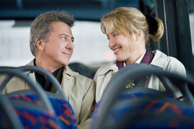 Dustin Hoffman as Harvey Shine and Emma Thompson as Kate Walker in "Last Chance Harvey."