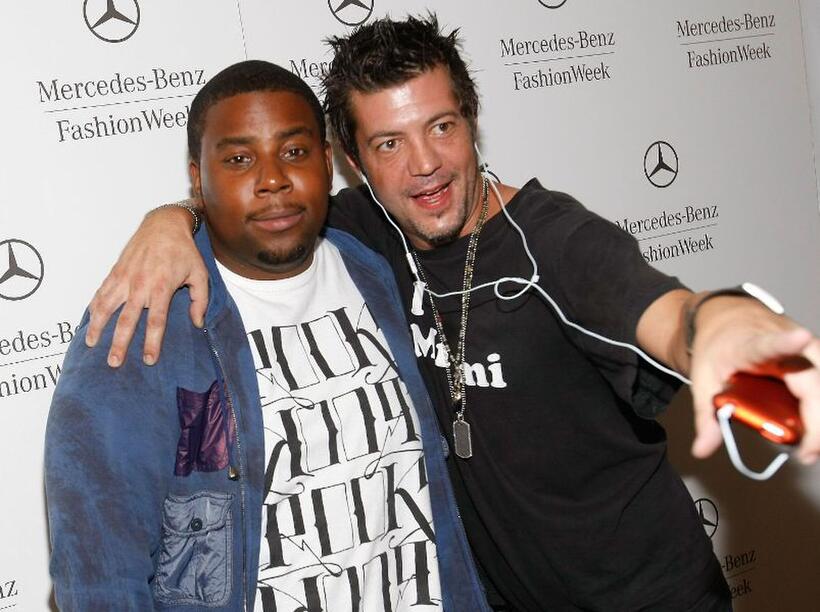 Kenan Thompson and Guest at the Fashion Week Spring 2010 presented by Mercedes-Benz.