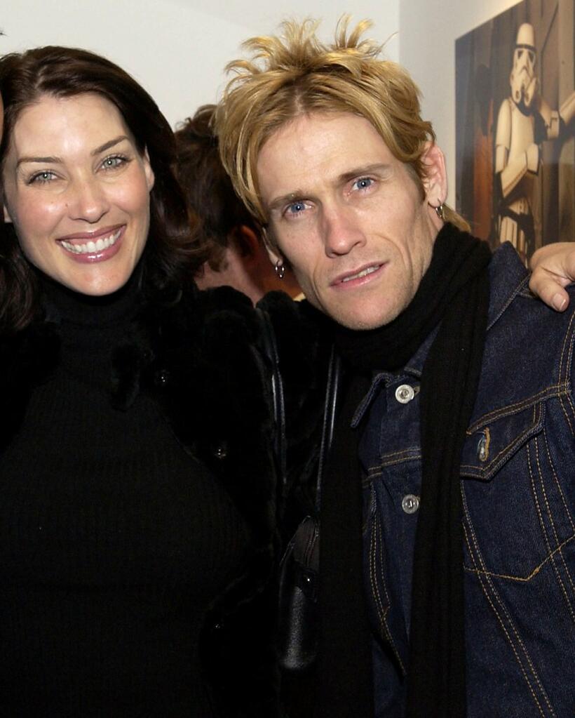 Mitzi Martin and Josh Todd at the "Superfamous" Photographs by Michael Muller party.