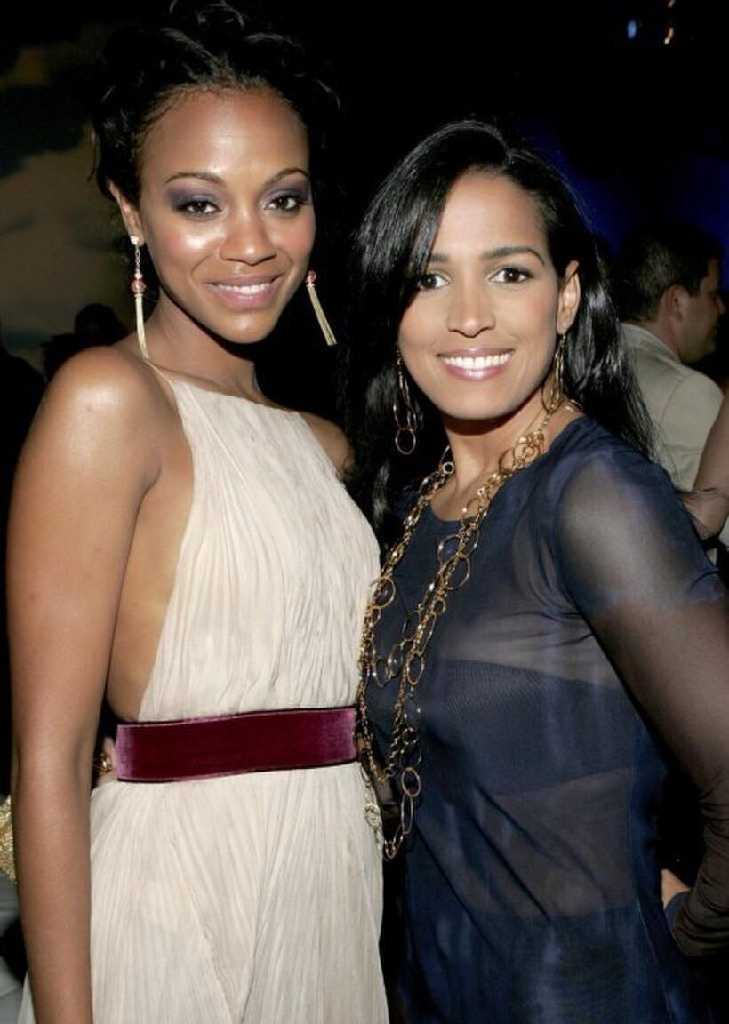 Zoe Saldana and Celines Toribio at the People En Espanol's "50 Most Beautiful" Event.