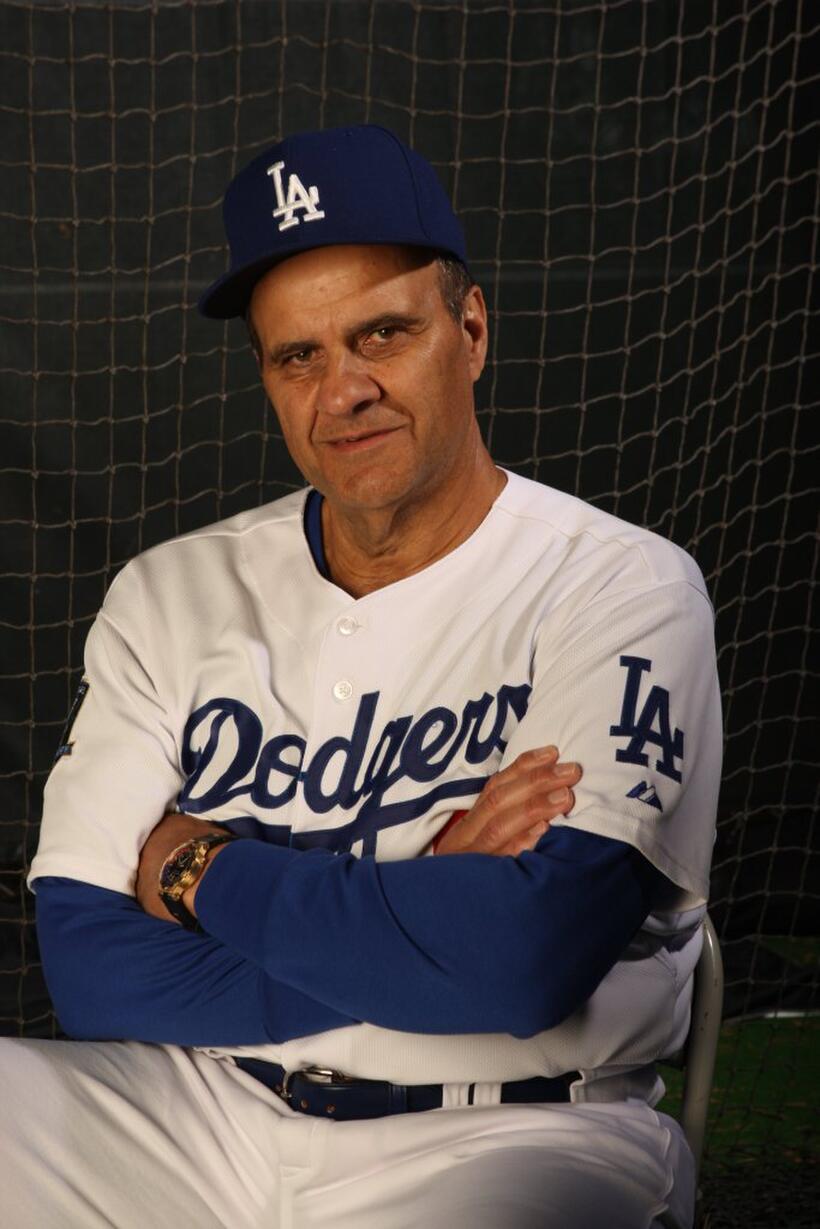 Joe Torre at the Los Angeles Dodgers Photo Day.