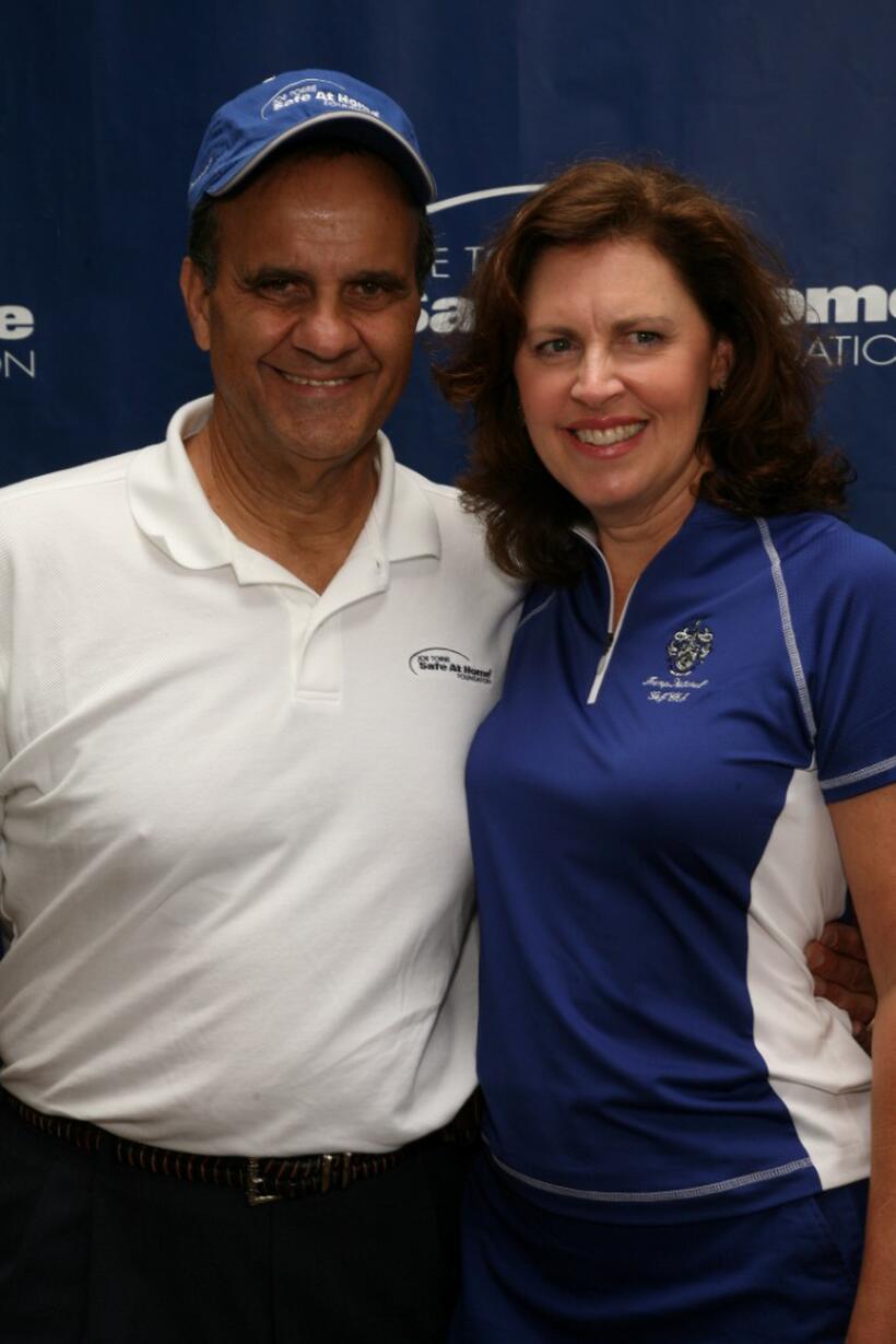 Joe Torre and Ali Torre at the 2008 Joe Torre Safe At Home Foundation Golf Classic.