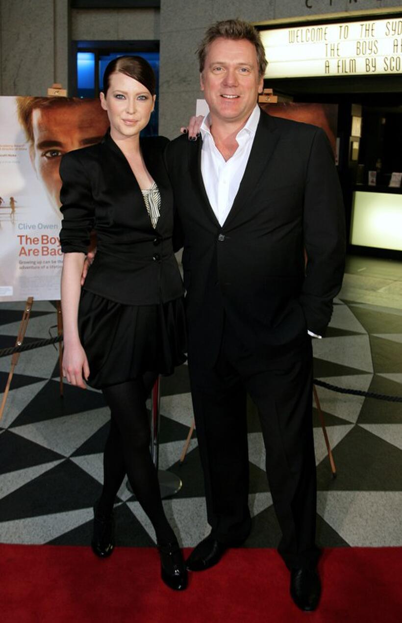 Emma Booth and Erik Thomson at the premiere of "The Boys Are Back."