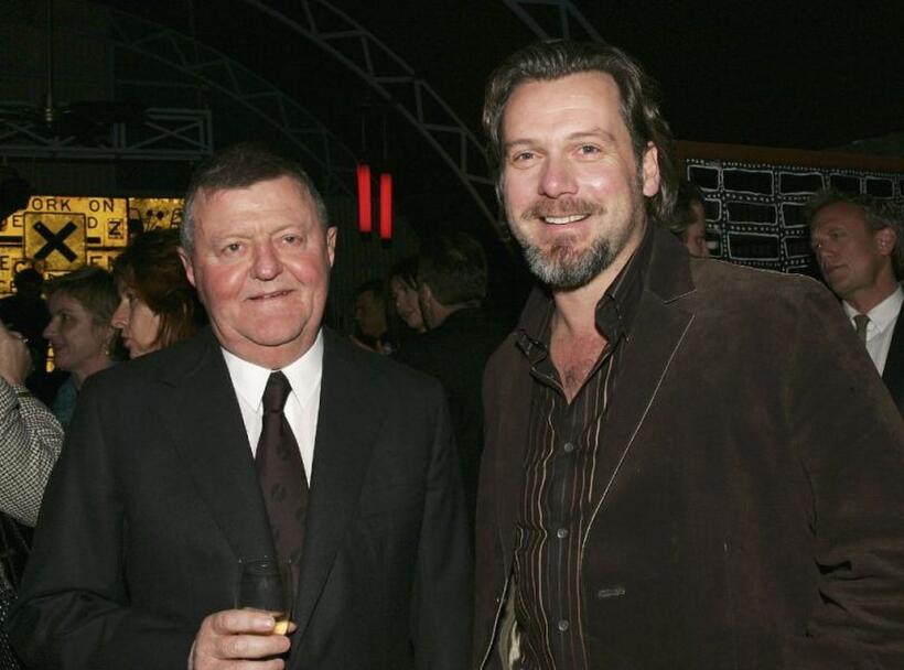 Sam Chisholm and Erik Thomson at the launch of the TV series "The Alice."
