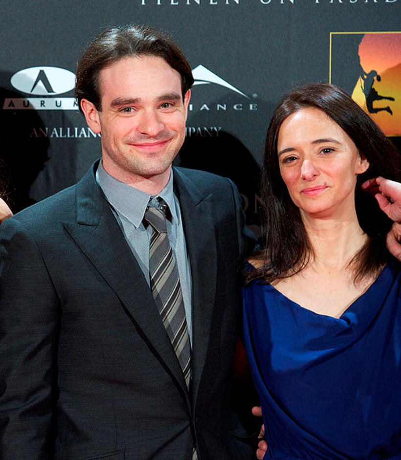 Charlie Cox and Ana Torrent at the Spain premiere of "There Be Dragons."