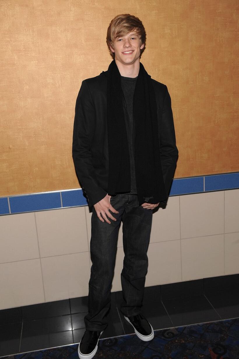 Lucas Till at the screening of "Hannah Montana."