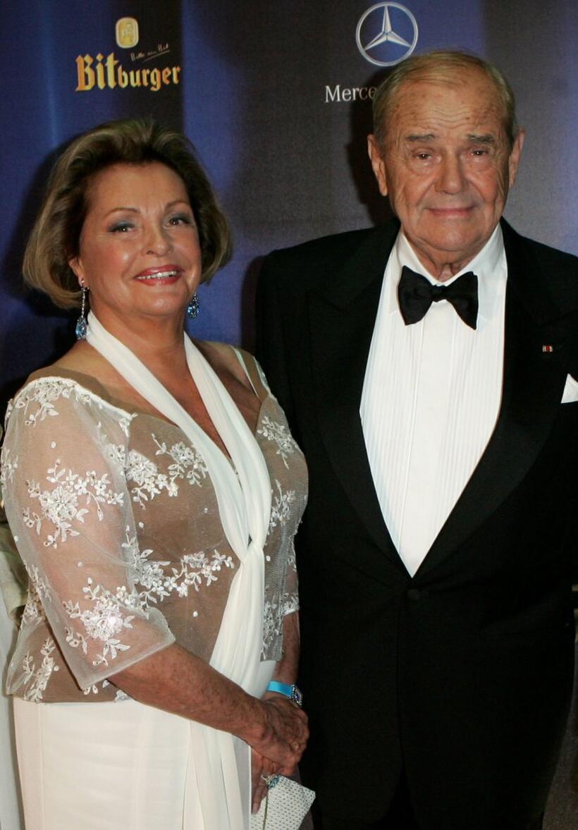 Nadja Tiller and Walter Giller at the 58th annual Bambi Awards.