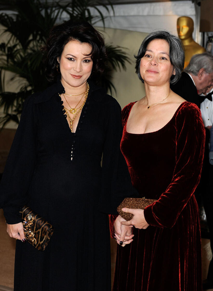 Jennifer Tilly and Meg Tilly at the Academy of Motion Picture Arts and Sciences' Inaugural Governors Awards in California.