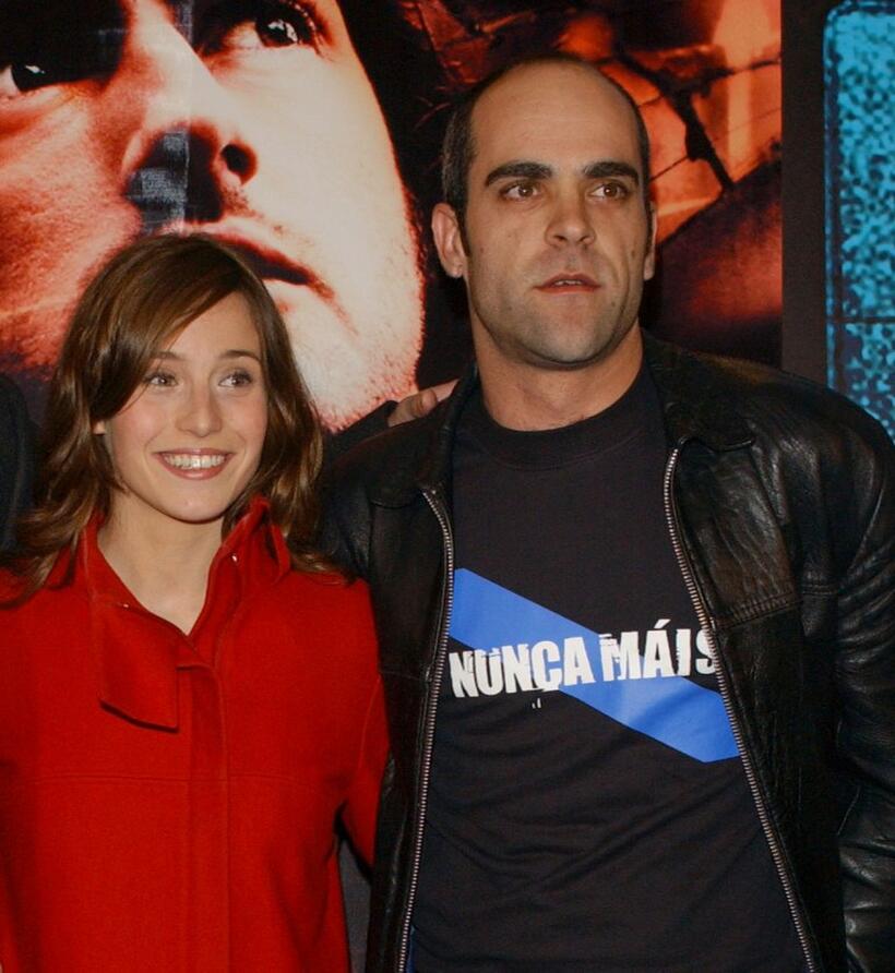 Marta Etura and Luis Tosar at the premiere of "Trece Campanadas."