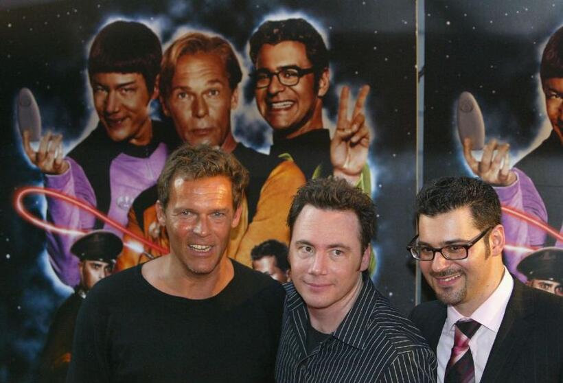 Christian Tramitz, Michael Bully Herbig and Rick Kavanian at the premiere of "(T) Raumschiff Surprise: Periode 1."