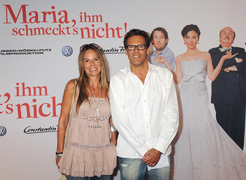 Anette and Christian Tramitz at the world premiere of "Maria, Ihm Schmeckt's Nicht."