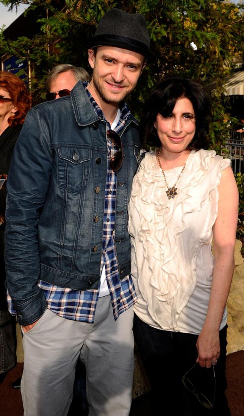 Justin Timberlake and Sue Kroll at the California premiere of "Yogi Bear."