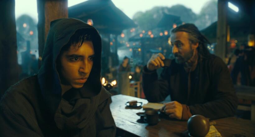 Dev Patel as Prince Zuko and Shaun Toub as Uncle Iroh in "The Last Airbender."