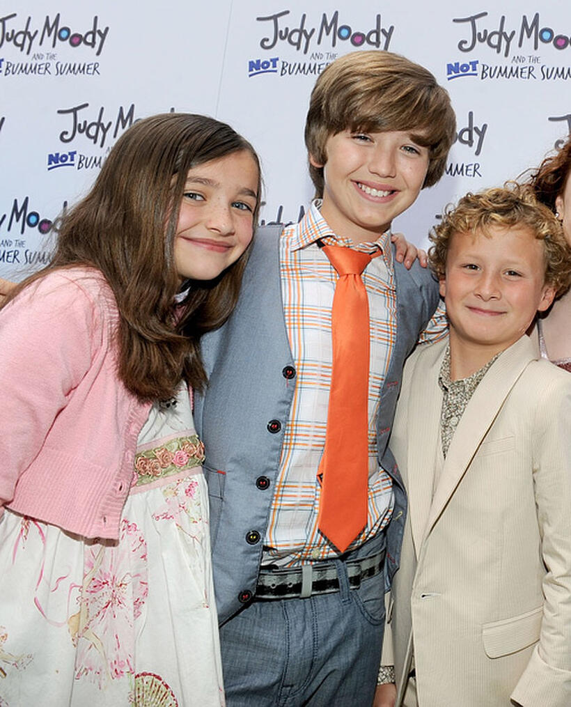 Ashley Boettcher, Garrett Ryan and Parris Mosteller at the California premiere of "Judy Moody And The NOT Bummer Summer."