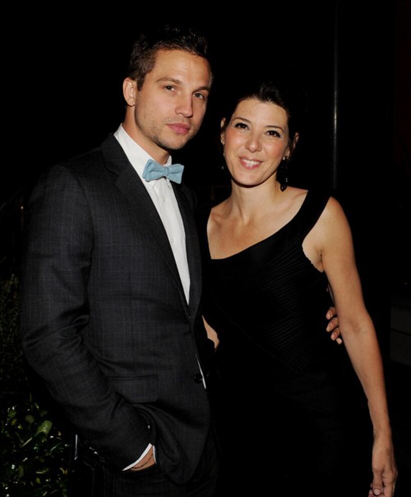 Logan Marshall-Green and Marisa Tomei at the after party of the California premiere of "Cyrus."