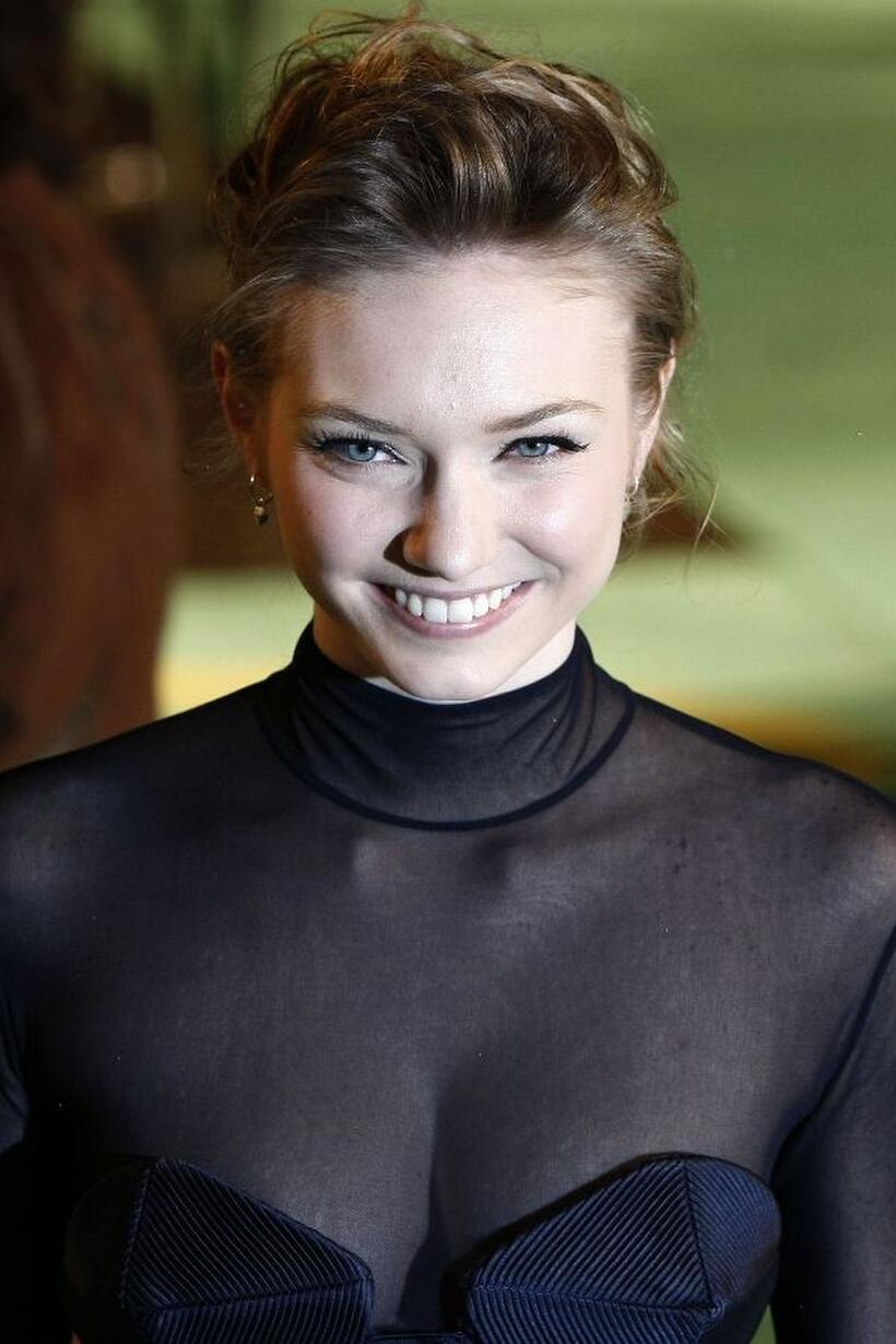 Eleanor Tomlinson at the world premiere of "Alice in Wonderland."