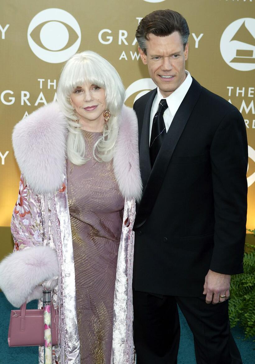Elizabeth and Randy Travis at the 46th Annual Grammy Awards.