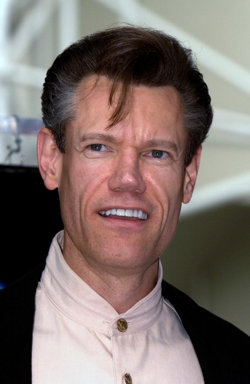 Randy Travis at the Hollywood Walk of Fame.
