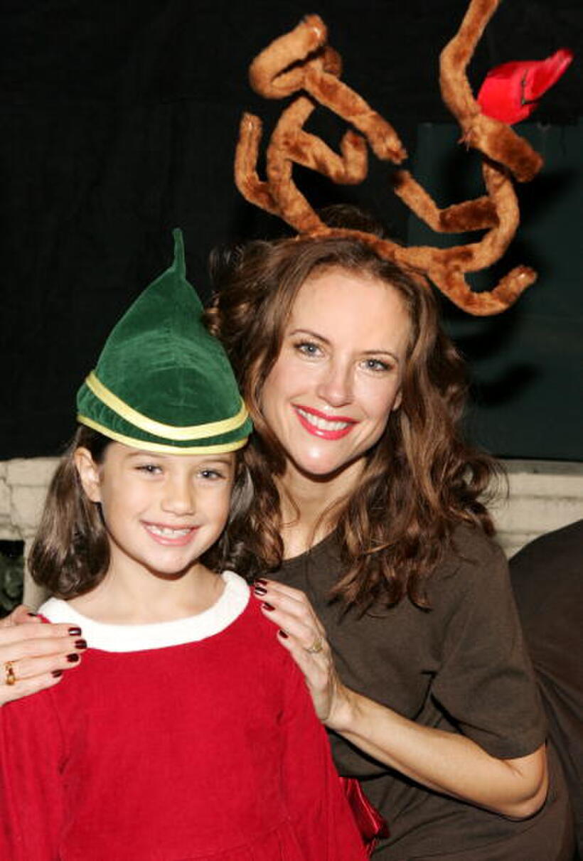 Ella Travolta and Kelly Preston at the Church of Scientology's Christmas Stories XIV.