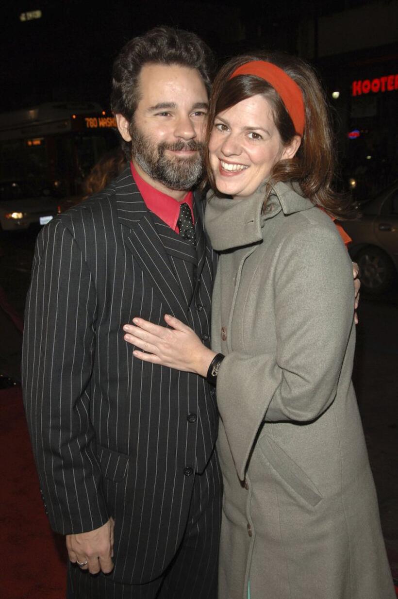 Paul F. Tompkins and Janie Haddad at the premiere of "Tenacious D In: The Pick Of Destiny."