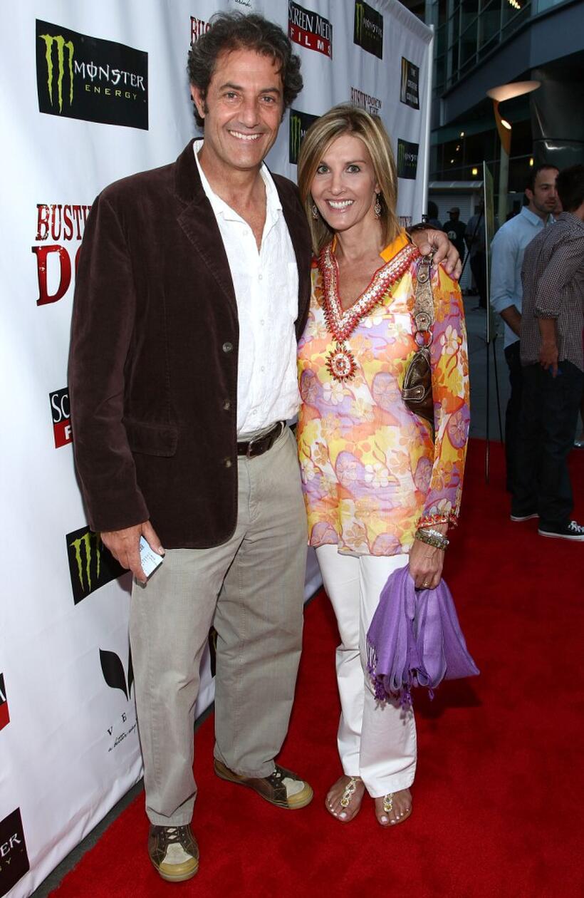 Shaun Tomson and Carla Tomson at the premiere of "Bustin' Down the Door."