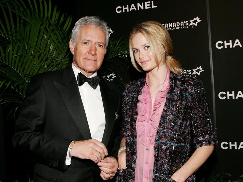 Alex Trebek and Rachel Blanchard at the Canada's Walk Of Fame Gala.