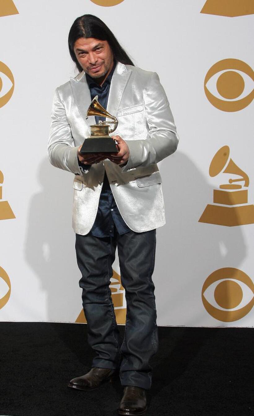 Robert Trujillo at the 51st Annual Grammy awards.
