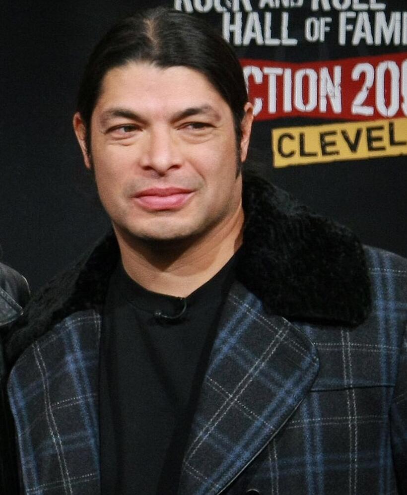 Robert Trujillo at the Rock & Roll Hall of Fame 2009 inductee announcement.