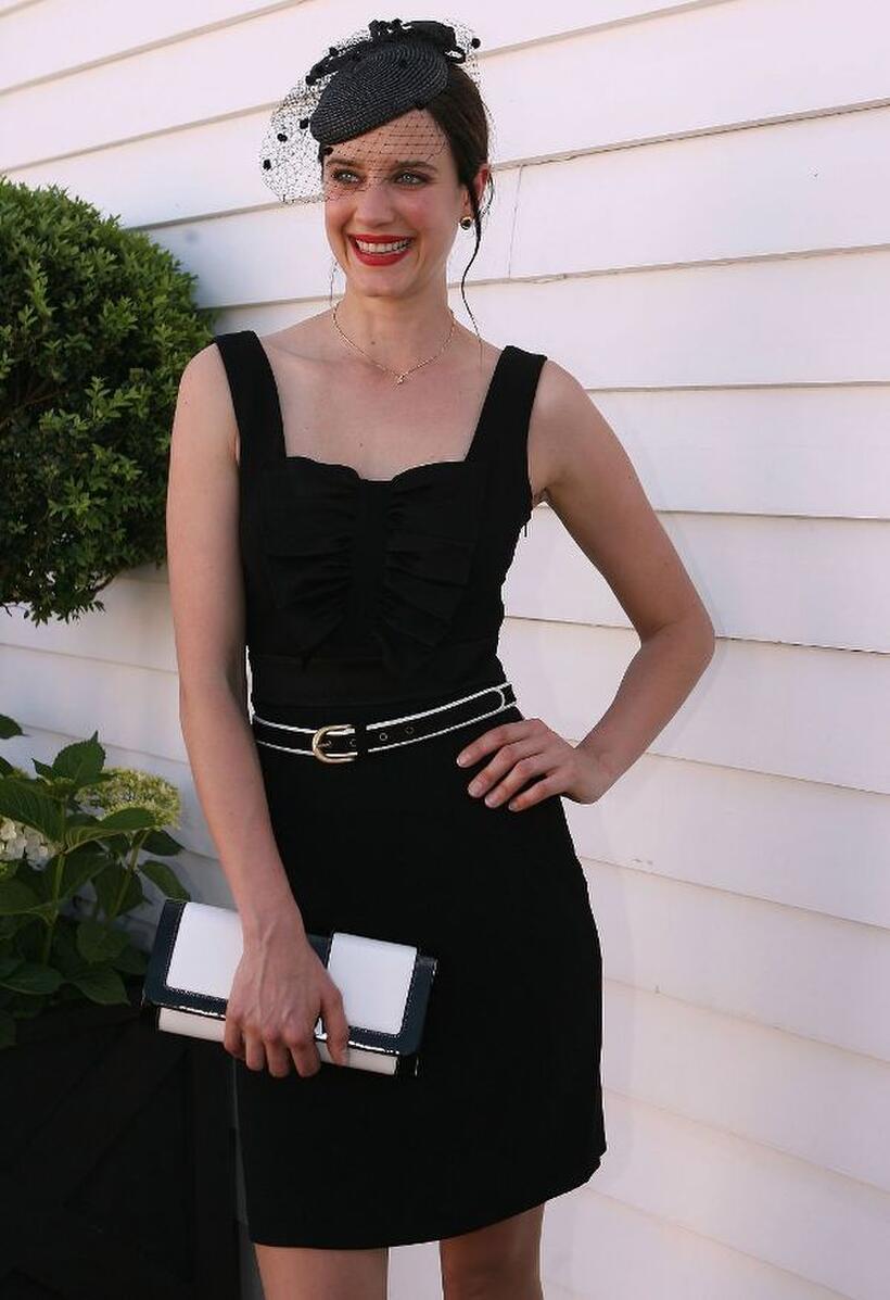 Nadia Townsend at the AAMI Victoria Derby Day at Flemington Racecourse.