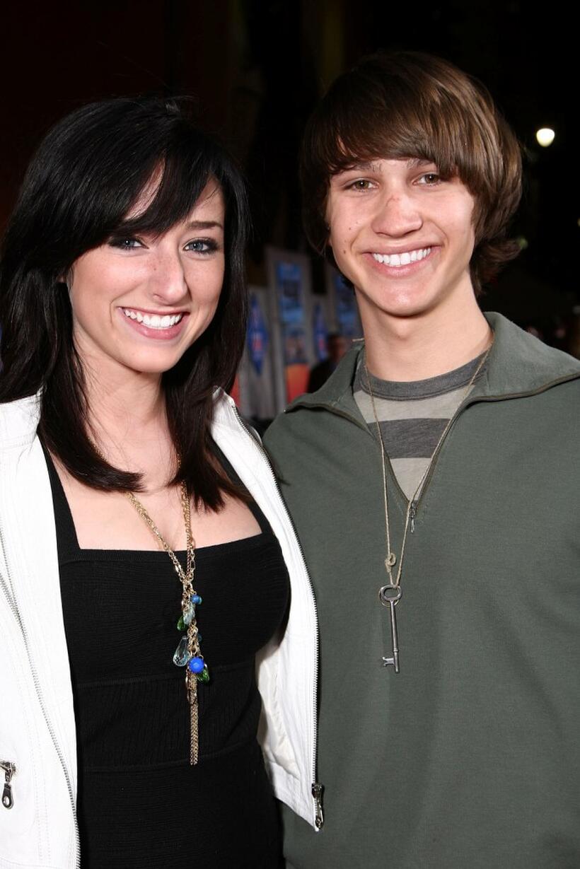 Najarra Townsend and Tye Olson at the world premiere of "College Road Trip."
