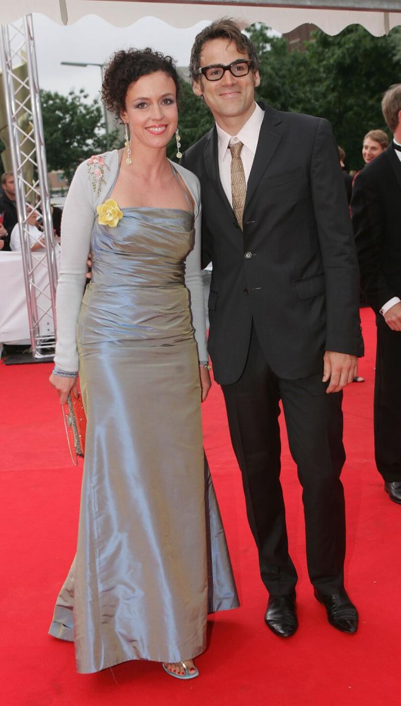 Maria Schrader and Sebastian Blomberg at the Deutscher Filmpreis Awards.