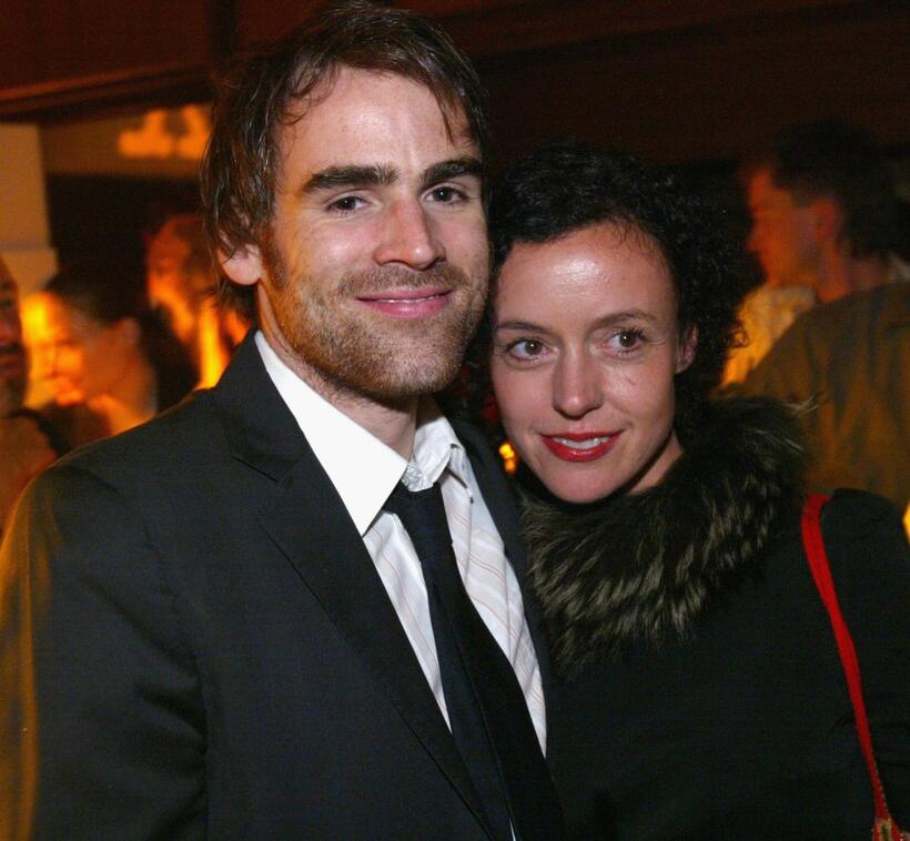 Sebastian Blomberg and Maria Schrader at the after party of the premiere of "Agnes Und Seine Brueder."