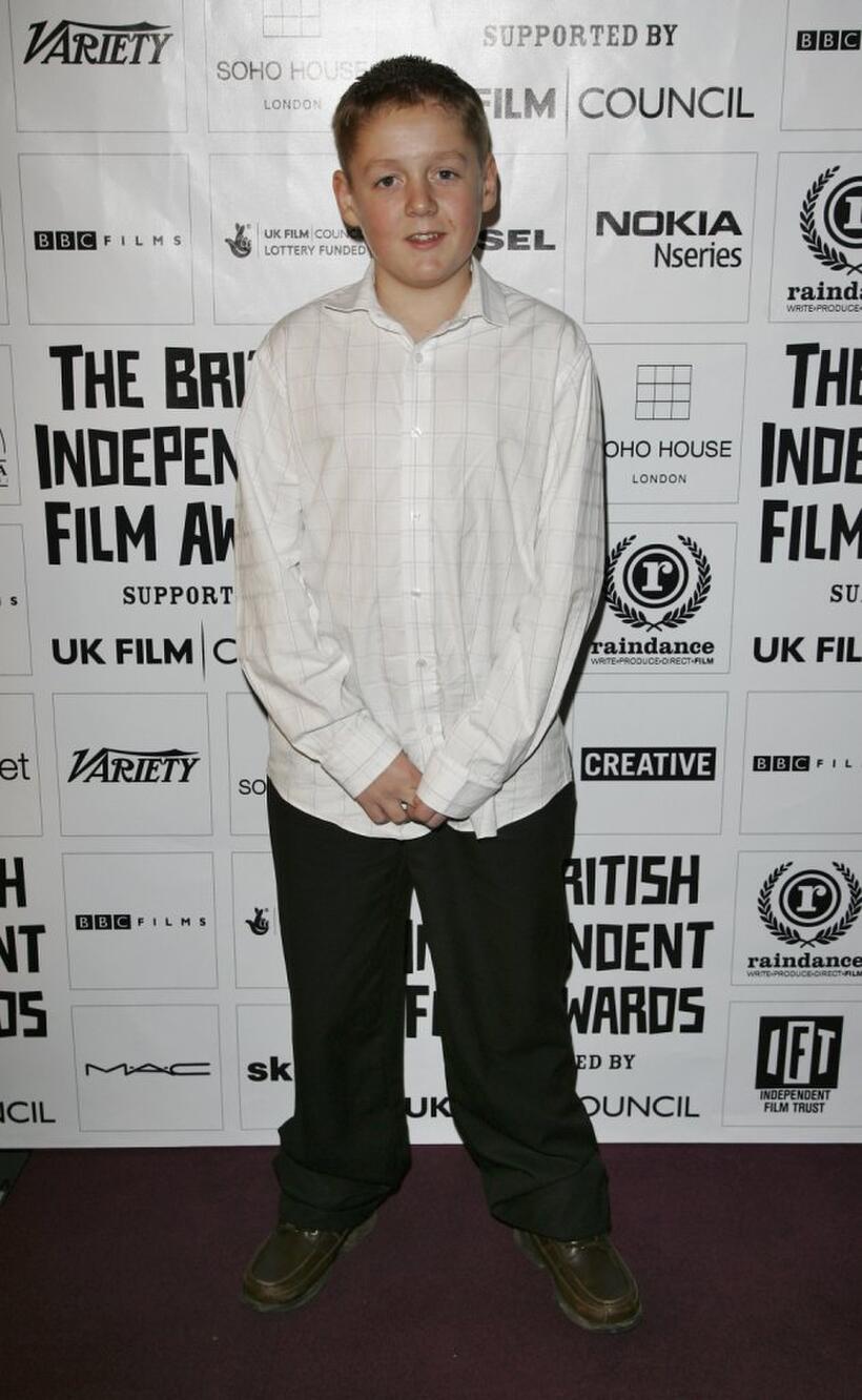 Thomas Turgoose at the British Independent Film Awards.