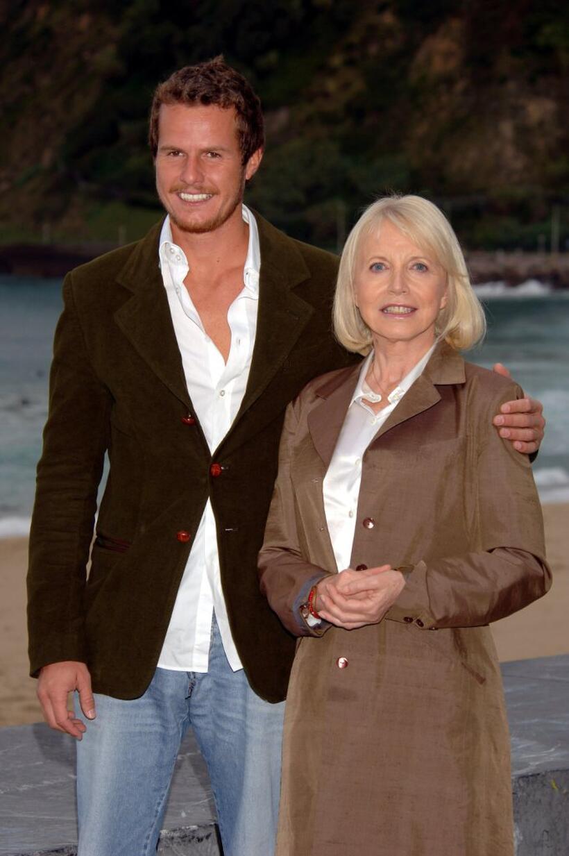Ricardo Trepa and Bulle Ogier at the photocall of "Belle Toujours" during the 54th San Sebastian Film Festival.