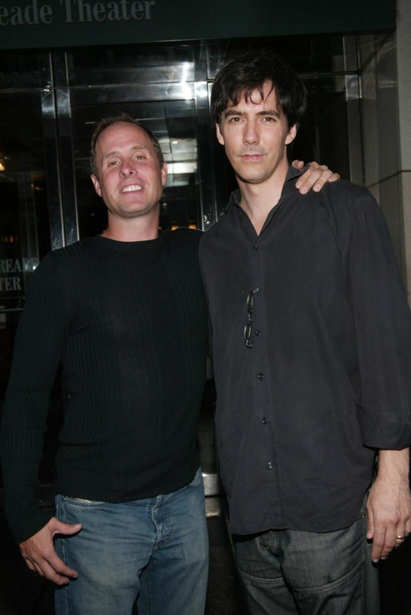 Paul Schulze and Adam Trese at the screening of "Laws Of Gravity."