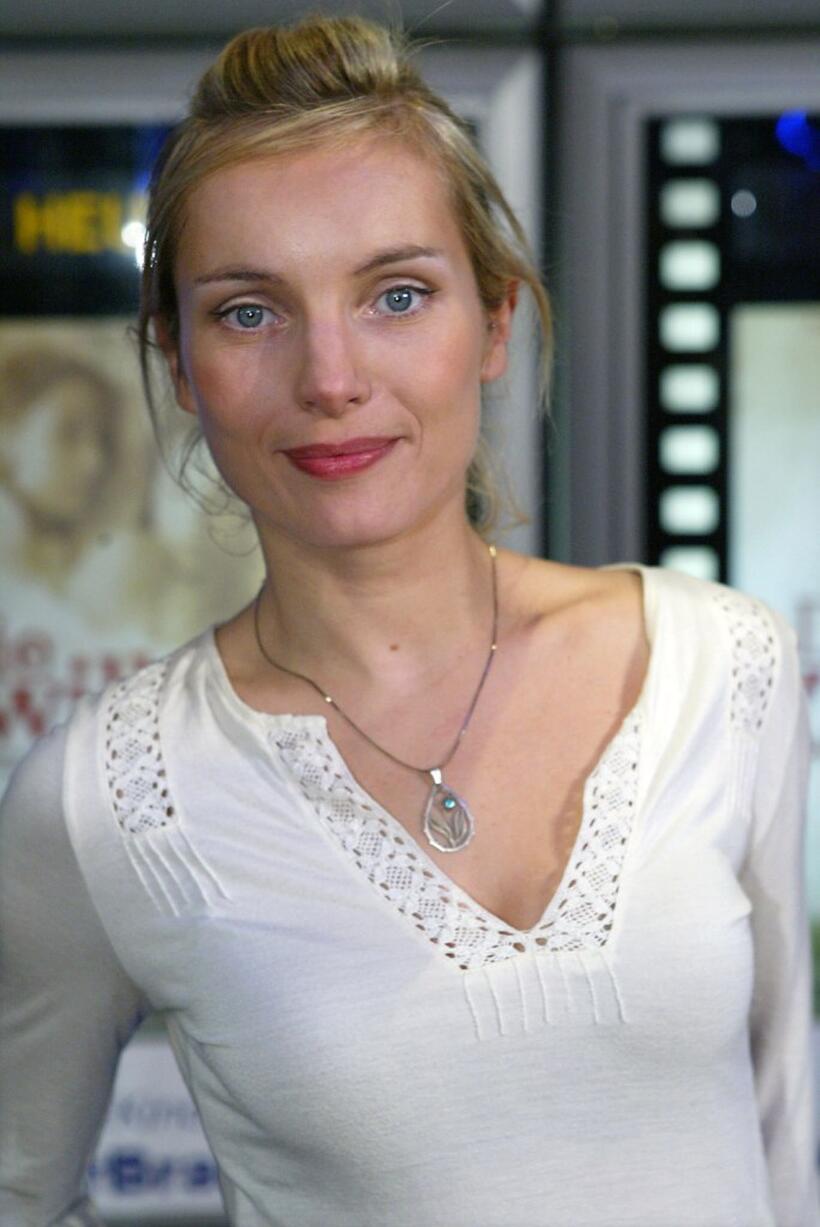 Nadja Uhl at the German premiere of "Die Zwillinge."