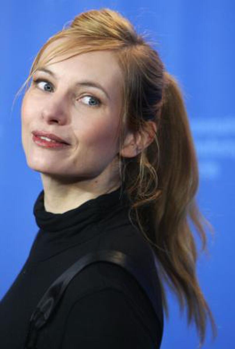 Nadja Uhl at the photocall of "Kirschblueten Hanami" during the 58th International Berlinale Film Festival.