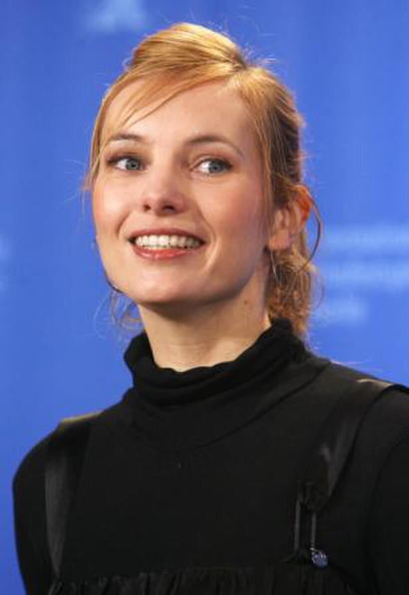 Nadja Uhl at the photocall of "Kirschblueten Hanami" during the 58th International Berlinale Film Festival.