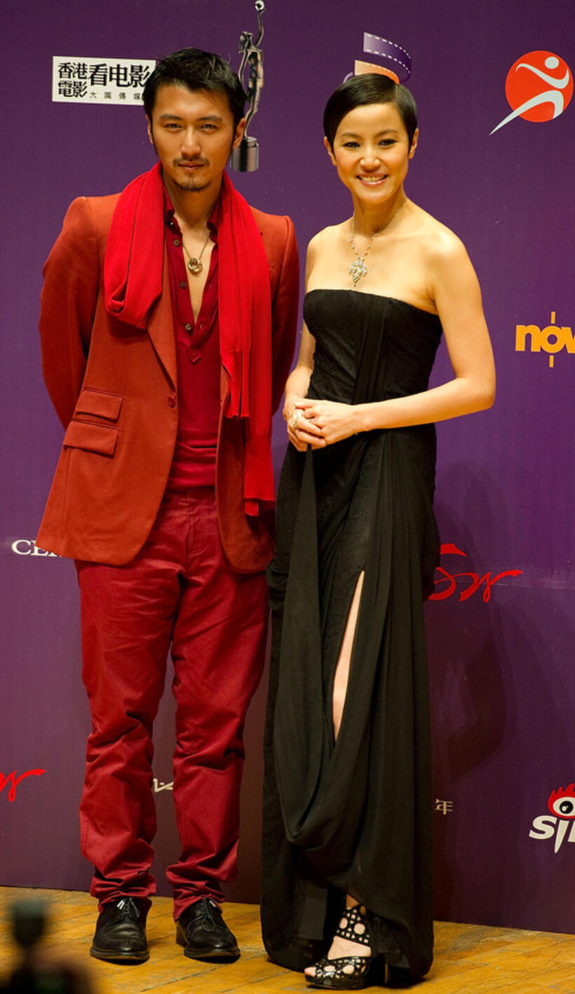 Nicholas Tse and Denise Ho at the 29th Hong Kong Film Awards.