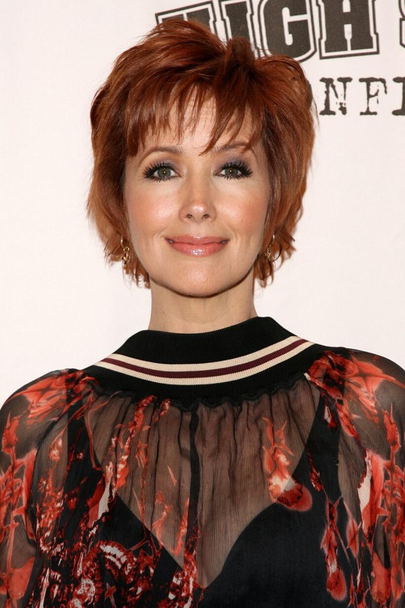 Janine Turner at the panel discussion and screening of "High School Confidential."