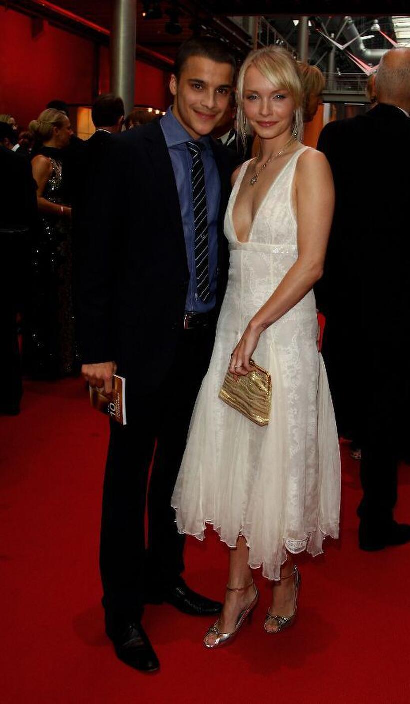 Kostja Ullmann and Janin Reinhardt at the 2008 German TV Awards.