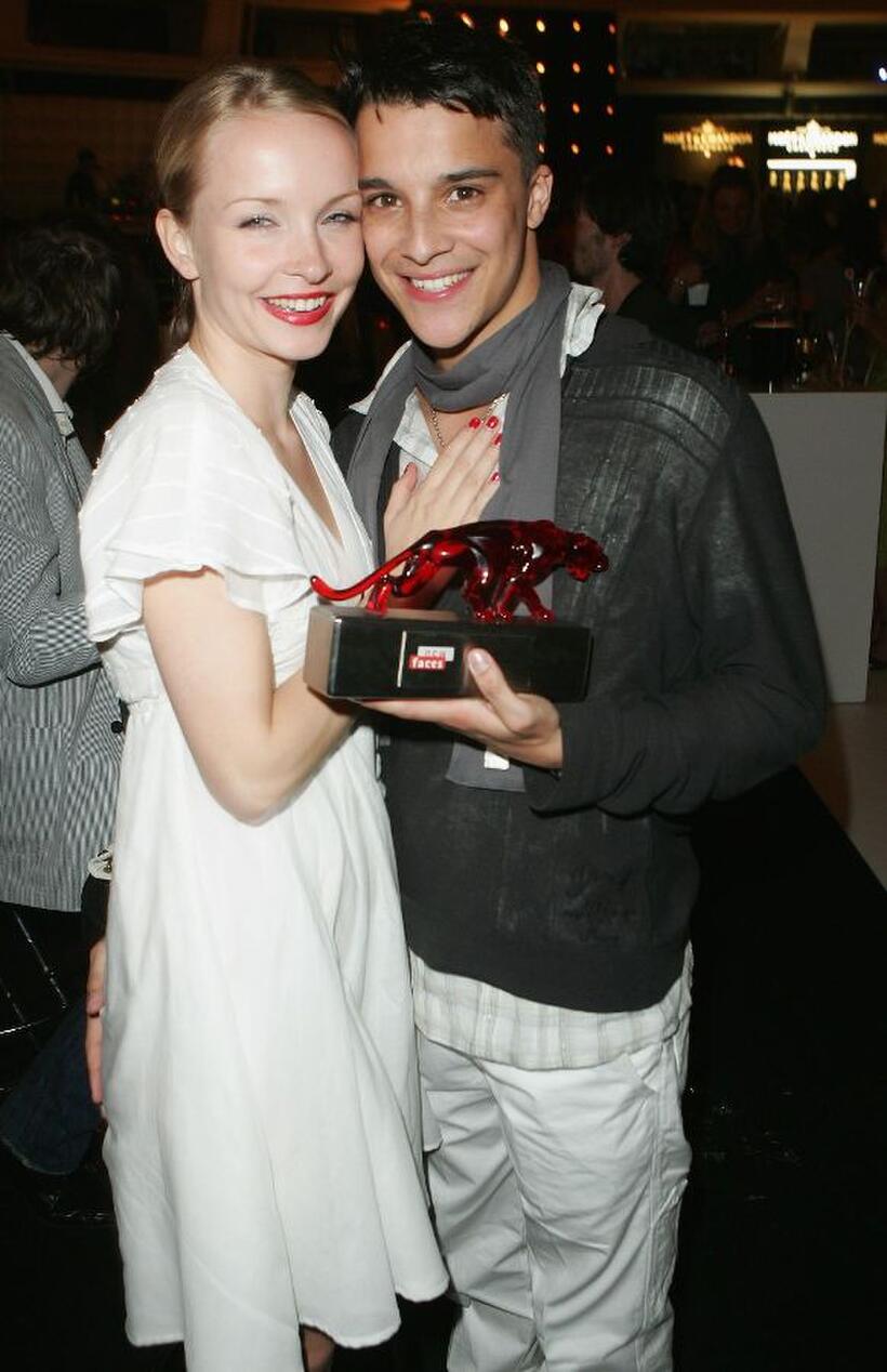 Janin Reinhardt and Kostja Ullmann at the 2007 News Faces Awards.