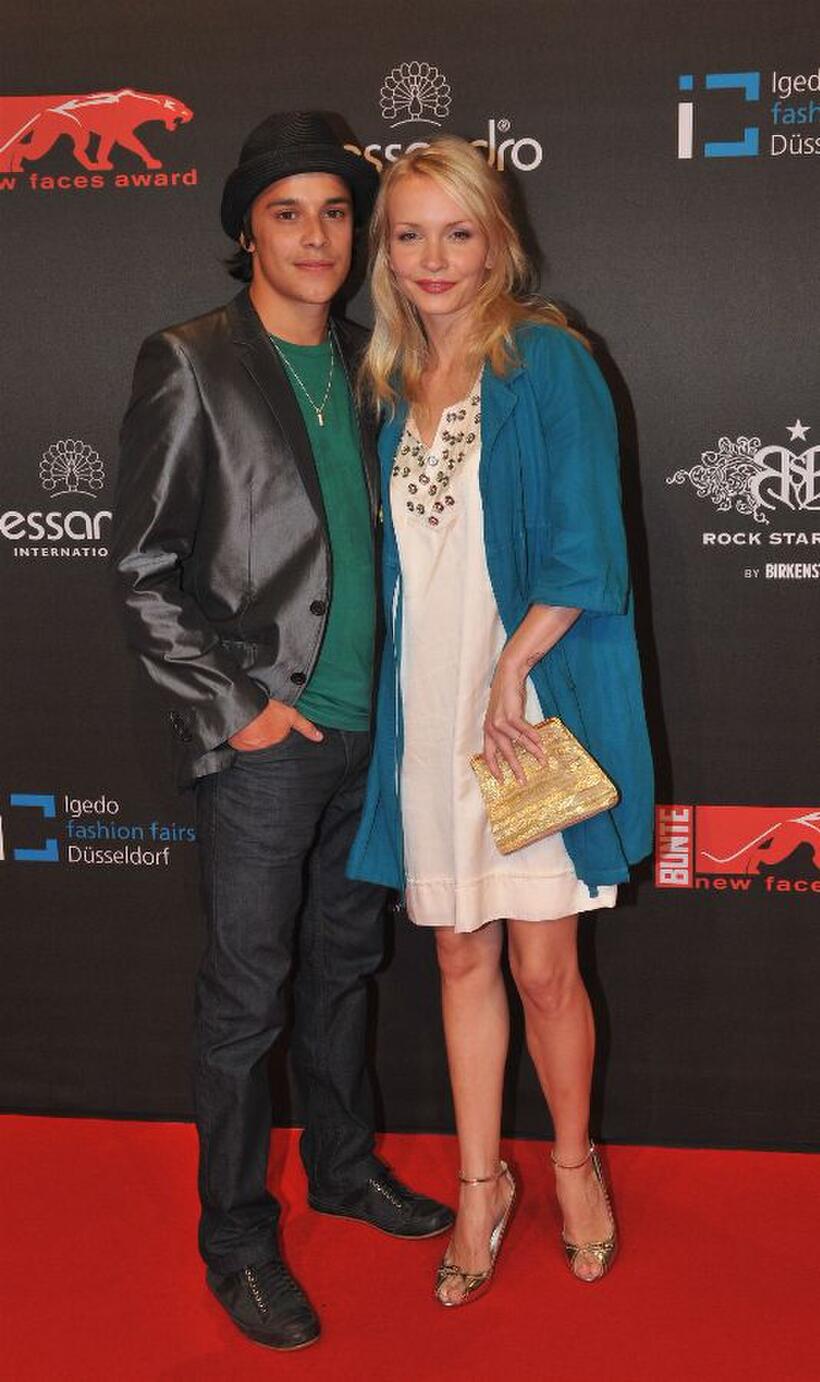 Kostja Ullmann and Janine Reinhardt at the 2008 New Faces Awards.
